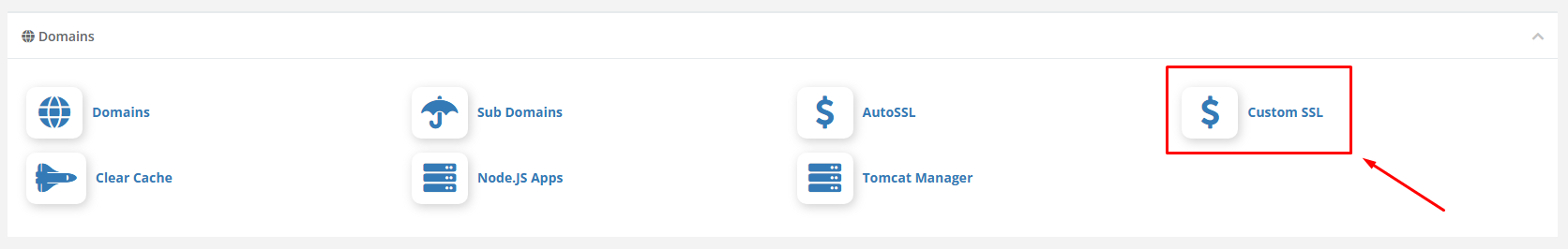 Opcion custom SSL